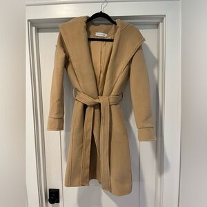 Hooded trench coat
